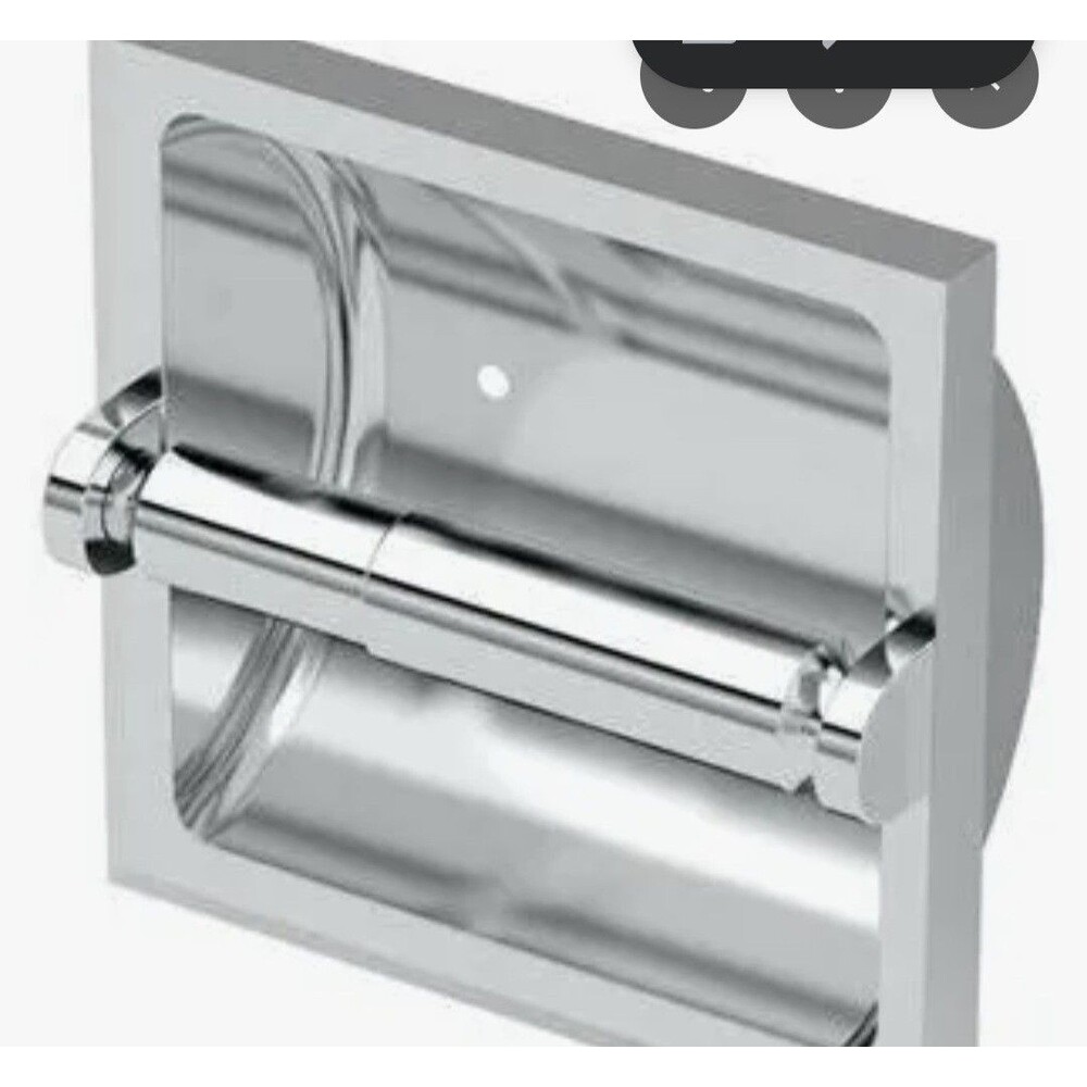 New Gatco  Recessed Toilet Paper Holder with Mounting Bracket Chrome Finish #782